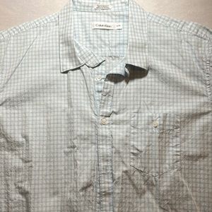 XL Calvin Klein white Button Down Casual Shirt